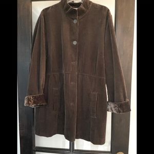 J Jill Brown Corduroy Jacket EUC X-LARGE